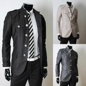 Men Autumn Winter Casual Chinese Tunic Suit Cotton..