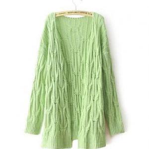 Women Autumn Winter Long Sleeve Candy Color..