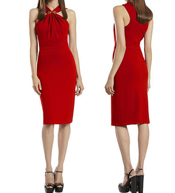 Lace Halter Cami High-Waist Party Dress main image 0